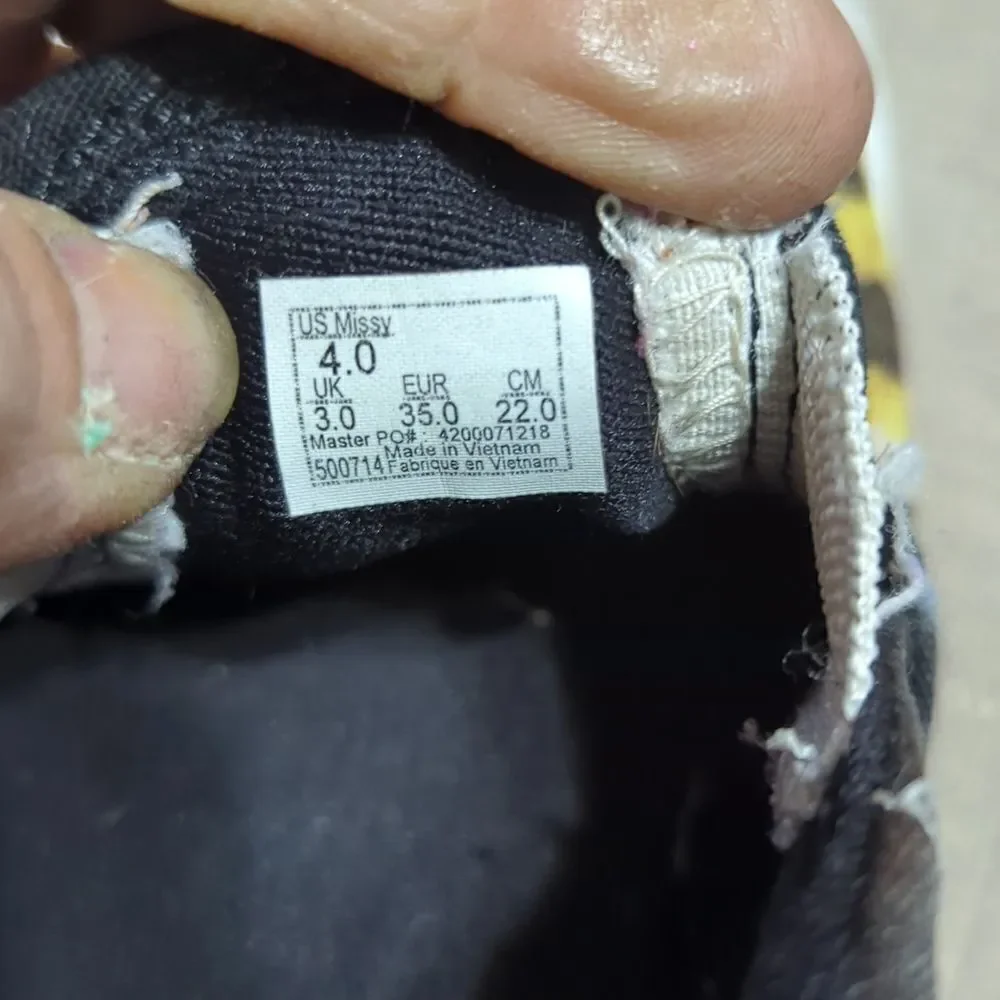 Vans Asher Sunflower‎ Checkerboard Sneaker Shoes 4 Sunflowers